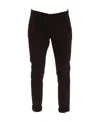 Dondup Slim-fit Chino Trousers In Black