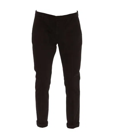 Dondup Slim-fit Chino Trousers In Black