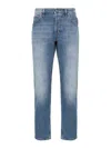 Dondup Brighton Mid-rise Tapered Jeans In Blue