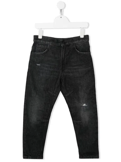 Dondup Kids' Slim-fit Jeans In Black