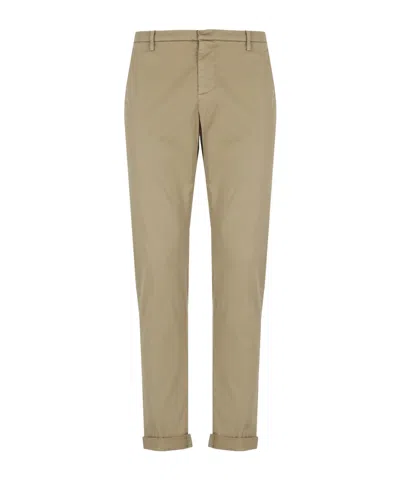 Dondup Slim Fit Pants In Brown
