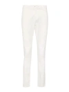 Dondup Gaubert Mid-rise Tapered Trousers In Cream