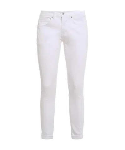 Dondup Man Pants White Size 33 Cotton