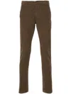 Dondup Gaubert Mid-rise Slim-fit Trousers In Beige