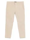 Dondup Tailored Trousers Featuring Belt Loops In Neutrals