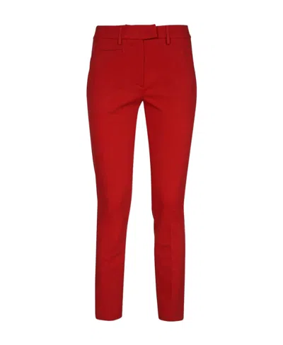 Dondup Slim Trousers In Red