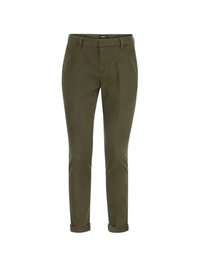 Dondup Slim-fit Trousers In Green