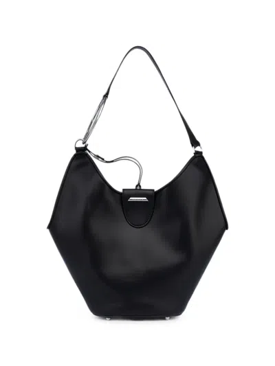 Dondup Small Ring-detail Tote Bag In Black