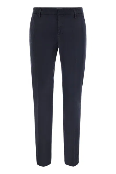 DONDUP DONDUP SPIRITISSIMO - REGULAR CHINO TROUSERS IN LIGHT GABARDINE