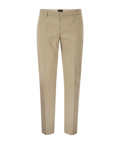 Dondup Belt-loops Trousers In Green