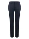 Dondup Spiritissimo Button-fastening Tapered Trousers In Blue