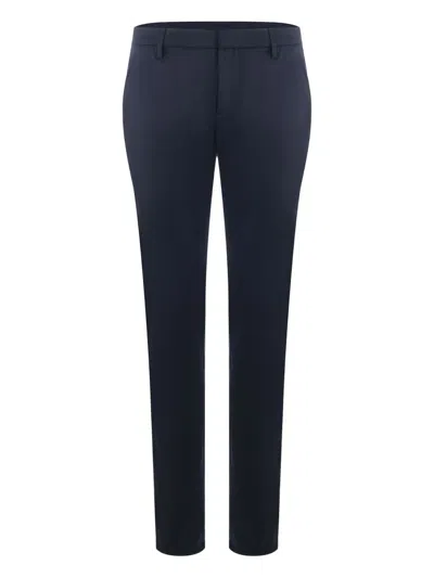 Dondup Spiritissimo Button-fastening Tapered Trousers In Blue