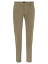 Dondup Spiritissimo Regular Chino Trousers In Light Gabardine