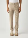Dondup Spiritissimo Regular Slim-fit In Armatura Di Cotone Stretch Trousers In Brown