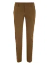 Dondup Spiritissimo Regular-waist Trousers In Brown