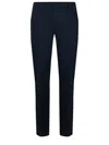 Dondup Stretch Gabardine Trousers In Blue