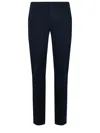 Dondup Stretch Gabardine Trousers In Blue