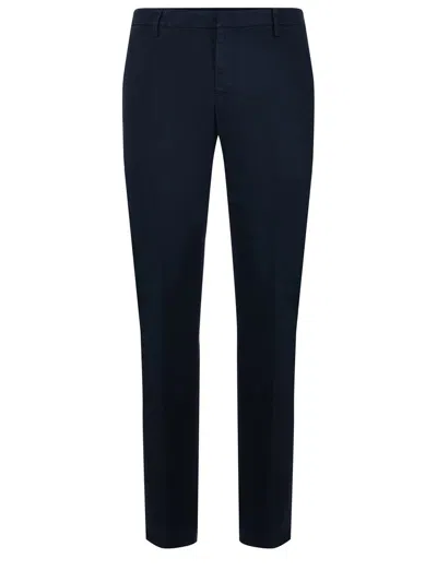 DONDUP DONDUP  "SPIRITISSIMO" STRETCH GABARDINE TROUSERS