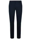 Dondup Stretch Gabardine Trousers In Blue