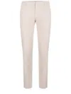 Dondup "spiritissimo" Stretch Gabardine Trousers In Neutral