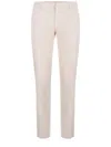 Dondup "spiritissimo" Stretch Gabardine Trousers In Neutral