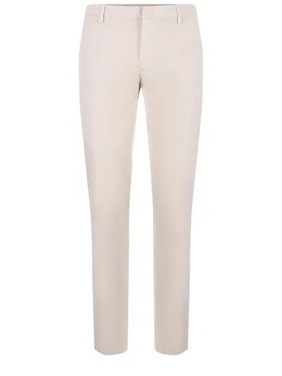 DONDUP DONDUP  "SPIRITISSIMO" STRETCH GABARDINE TROUSERS