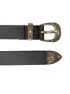 Dondup Star-detail Buckle Belt In Black