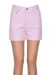 Dondup Stella Denim Shorts In Pink