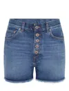 Dondup "stella" Shorts Made Of Denim. In Blue