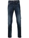 Dondup Stonewashed Skinny Jeans In Blue