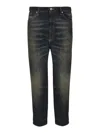 Dondup Whiskering-effect Jeans In Blue