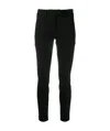Dondup Contrast Four-pocket Slim Trousers In Black