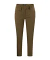 Dondup Straight Fit Slim Pants In Green