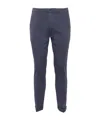 Dondup Straight Leg Trousers With Back And Side Pockets