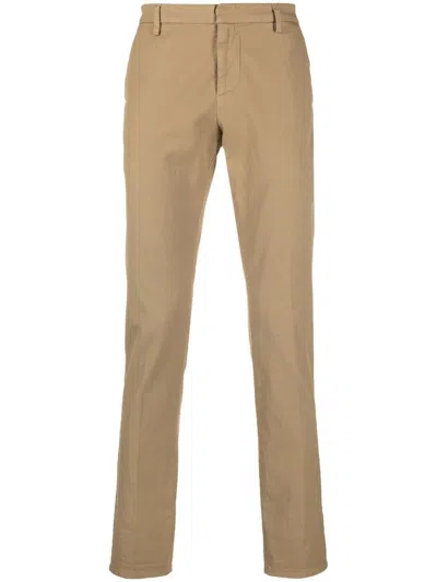 Dondup Straight-leg Chino Trousers In 中性色