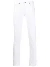 Dondup White Stretch-cotton Jeans In Weiss