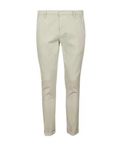 Dondup Straight-leg Cotton Trousers In Nude