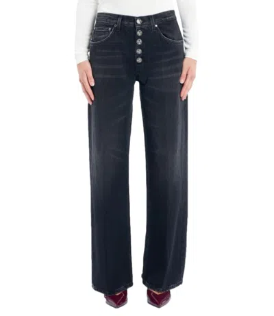Dondup Straight-leg Denim Jeans With Mid-rise Waist And Timeless Appeal In Blue