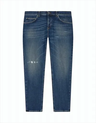 Dondup Straight-leg Denim Jeans With Traditional Five-pocket Design In Blue