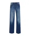Dondup Regular Fit Faded Effect Trousers In Blue