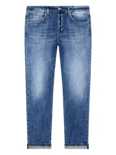 Dondup Straight-leg Blue Denim Jeans With Classic Five-pocket Design