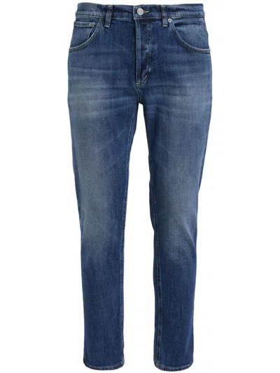 Dondup Medium Blue Denim Jeans With Classic Five-pocket Design
