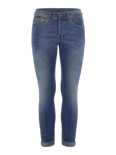 Dondup Straight Leg Jeans In Denim