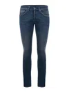 Dondup Straight Leg Jeans In Denim