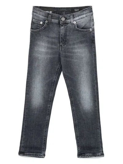 Dondup Kids' Straight-leg Jeans In Grey