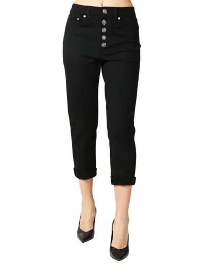 DONDUP STRAIGHT-LEG JEANS WITH MID-RISE WAIST