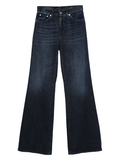DONDUP STRAIGHT-LEG JEANS WITH MID-RISE WAIST