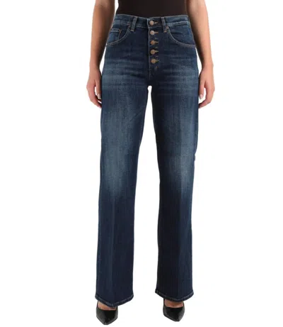 Dondup Straight-leg Jeans With Traditional Five-pocket Styling In Blue