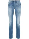 Dondup George Stretch Denim Jeans In Blue
