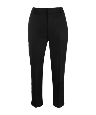 Dondup Straight Leg Tailored Pants In Black